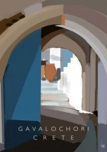 Artwork poster of Gavalochori and Bleverde by Danny Touw