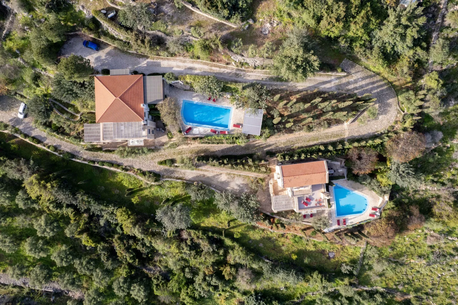 Bleverde Luxury Villas Crete - Overview of the two villas - Villa Elia and Villa Levanda