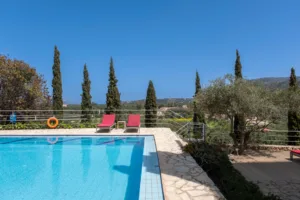 Bleverde Luxury Villas Crete - Villa Elia Gavalochori - pool with olive grove views