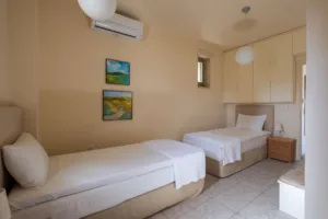 Bleverde Luxury Villas Crete - Villa Elia Gavalochori - small twin bedroom