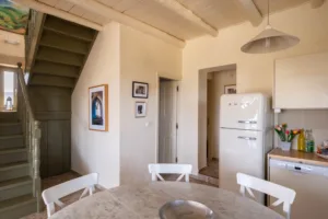 Bleverde Luxury Villas Crete - Villa Elia Gavalochori - kitchen and stairs