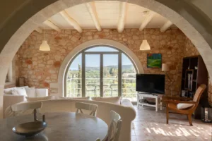 Bleverde Luxury Villas Crete - Villa Elia Gavalochori - living room