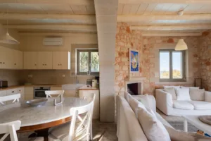 Bleverde Luxury Villas Crete - Villa Elia Gavalochori living and open kitchen